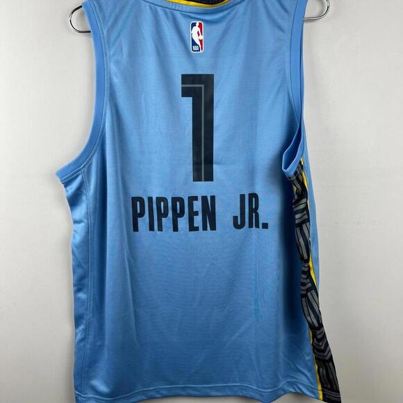 NBA Memphis Grizzlies Pippen Jr #1 Jersey Men's M Statement Light Blue Fanatics - Picture 2 of 7